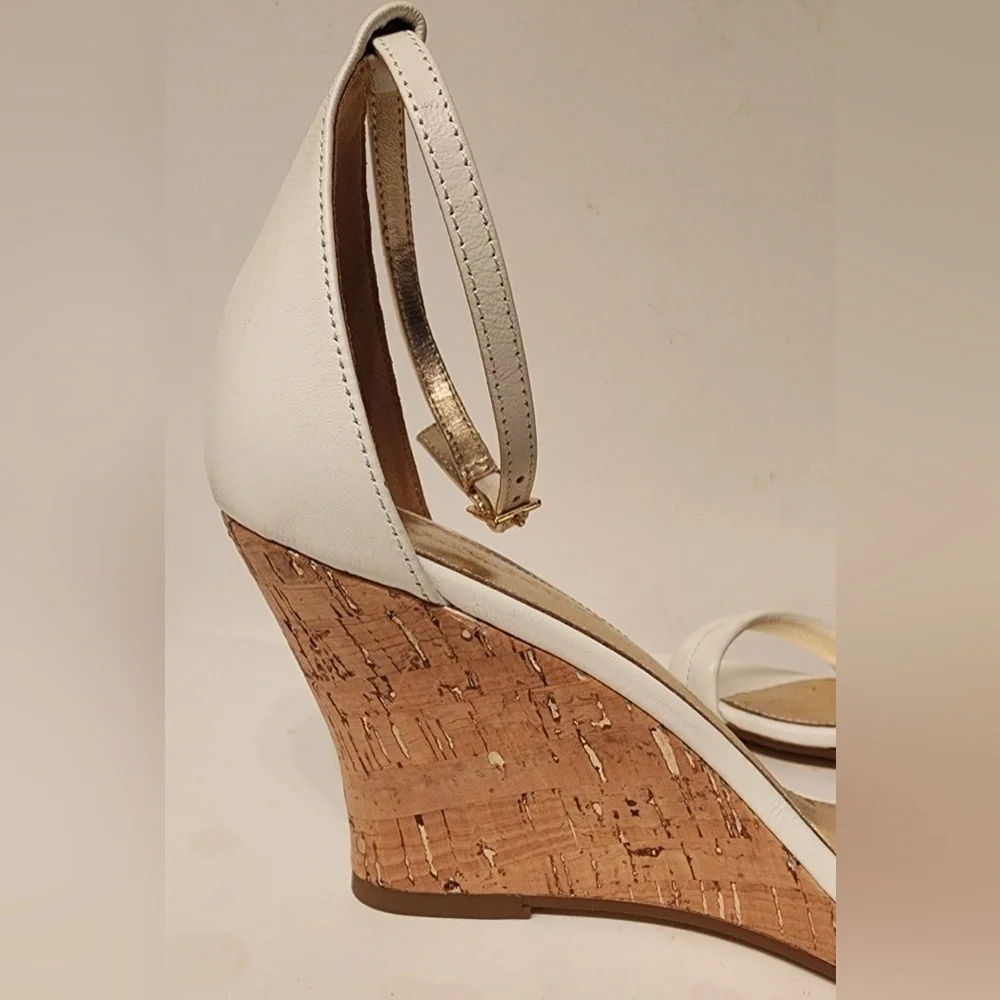 Lilly Pulitzer Jenna Wedge Sandals Women’s White Size 10